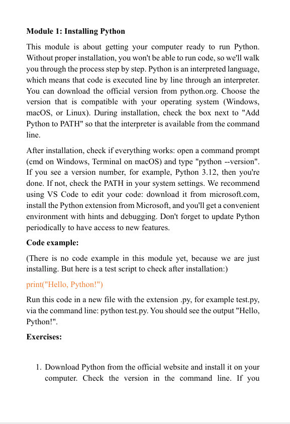 "Free Pack" course preview