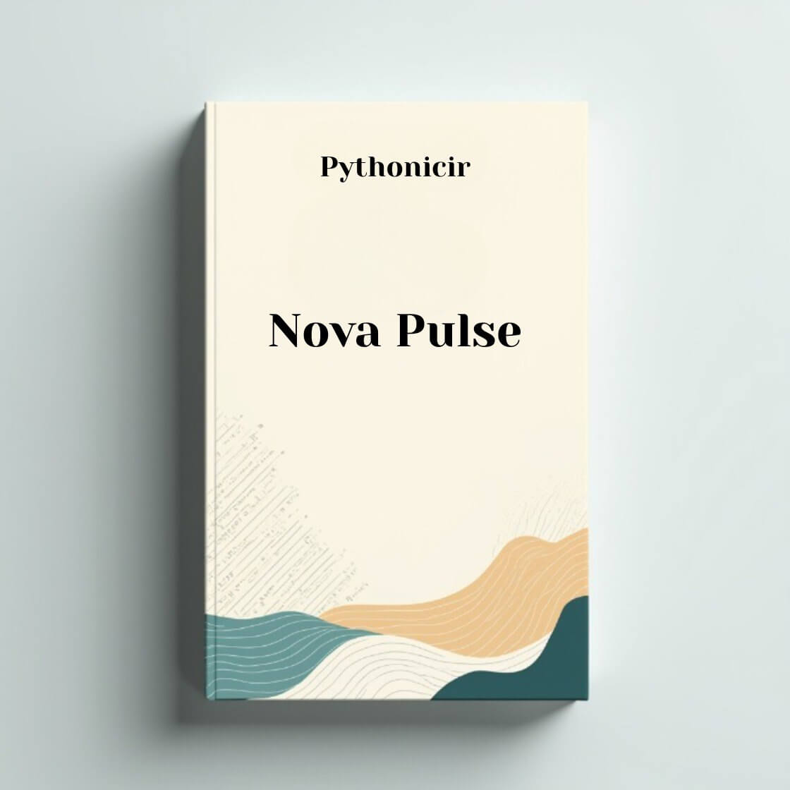 Book titled 'Nova Pulse' by Pythonicir on a light gray background