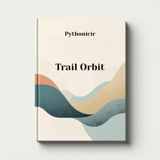 Course cover with 'Pythonicir Trail Orbit' text and wavy design on a light background