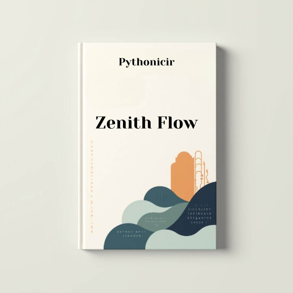 Book titled 'Zenith Flow' by Pythonicir on a light gray background